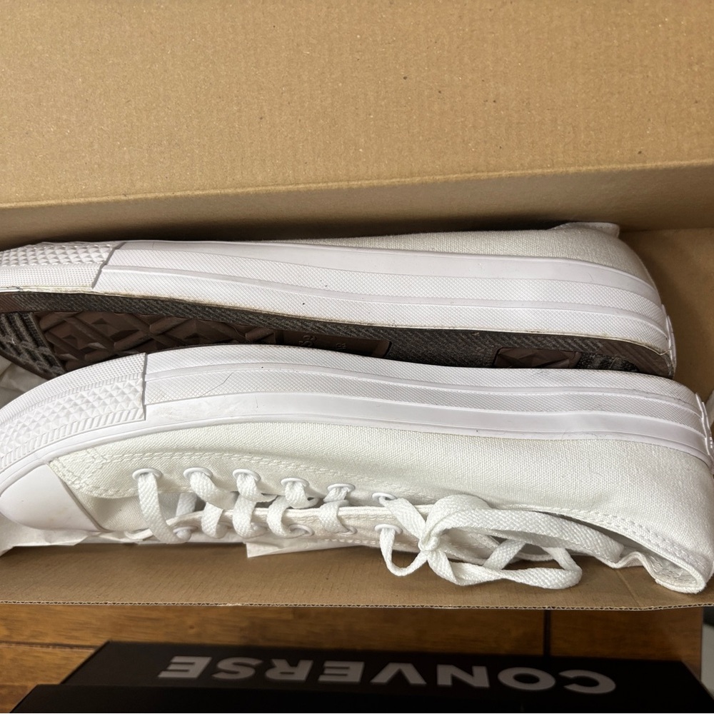Converse All White Low-Top Sneakers